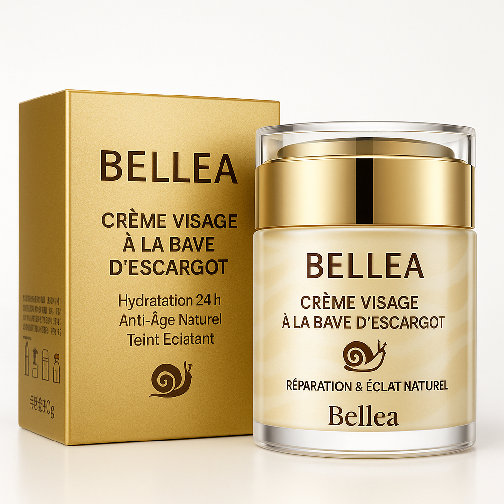Bellea Crème Visage à la Bave d’Escargot – Anti-Âge & Hydratation