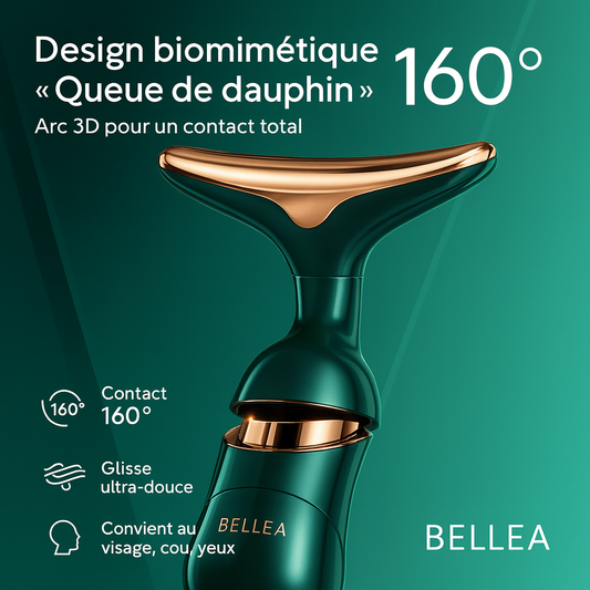 BELLEA Appareil Lifting Visage & Cou 3-en-1 | EMS Massage Yeux