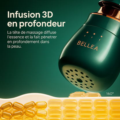 BELLEA Appareil Lifting Visage & Cou 3-en-1 | EMS Massage Yeux