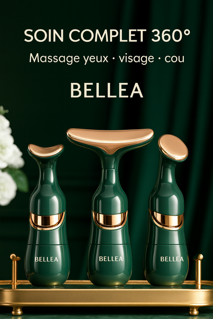 BELLEA Appareil Lifting Visage & Cou 3-en-1 | EMS Massage Yeux