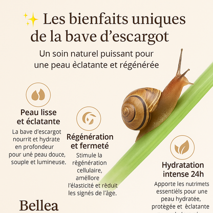 Bellea Crème Visage à la Bave d’Escargot – Anti-Âge & Hydratation