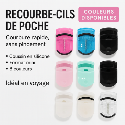 Mini Recourbe-Cils Professionnel Pliant – Courbure Parfaite en Quelques Secondes